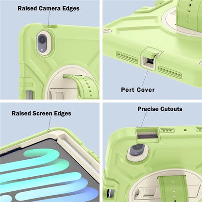 X-Shaped Series for iPad mini (2021) Tablet Case Kickstand Rugged Cover with Shoulder Strap
