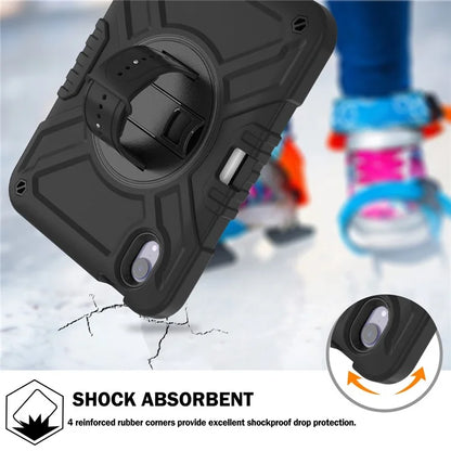 X-Shaped Series for iPad mini (2021) Tablet Case Kickstand Rugged Cover with Shoulder Strap