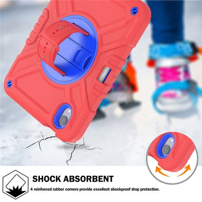 X-Shaped Series for iPad mini (2021) Tablet Case Kickstand Rugged Cover with Shoulder Strap