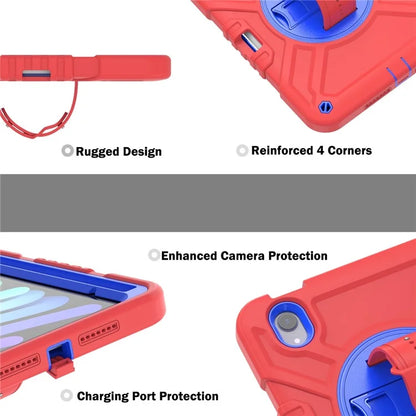 X-Shaped Series for iPad mini (2021) Tablet Case Kickstand Rugged Cover with Shoulder Strap