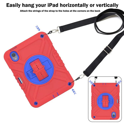 X-Shaped Series for iPad mini (2021) Tablet Case Kickstand Rugged Cover with Shoulder Strap