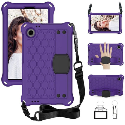 For Samsung Galaxy Tab A9 Protective Case Kickstand EVA Tablet Cover with Shoulder Strap