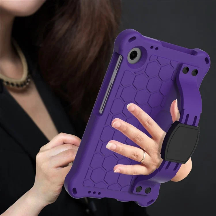 For Samsung Galaxy Tab A9 Protective Case Kickstand EVA Tablet Cover with Shoulder Strap
