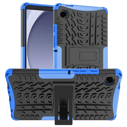 For Samsung Galaxy Tab A9 Kickstand Cover Tire Texture Anti-slip Tablet Case