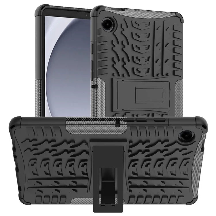 For Samsung Galaxy Tab A9 Kickstand Cover Tire Texture Anti-slip Tablet Case