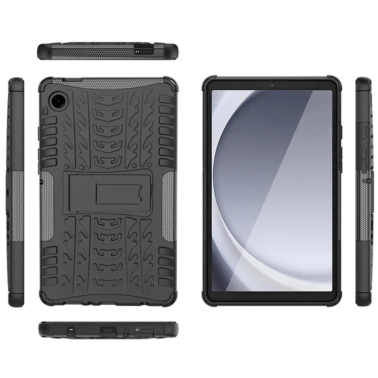 For Samsung Galaxy Tab A9 Kickstand Cover Tire Texture Anti-slip Tablet Case