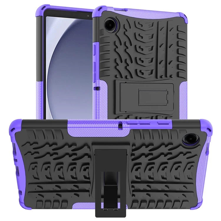 For Samsung Galaxy Tab A9 Kickstand Cover Tire Texture Anti-slip Tablet Case