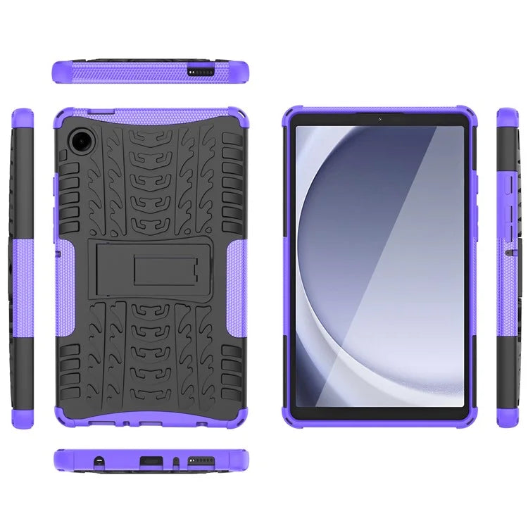 For Samsung Galaxy Tab A9 Kickstand Cover Tire Texture Anti-slip Tablet Case