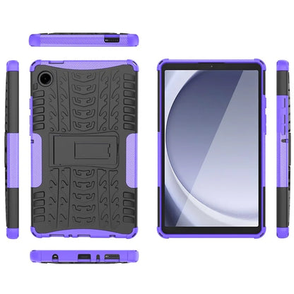 For Samsung Galaxy Tab A9 Kickstand Cover Tire Texture Anti-slip Tablet Case