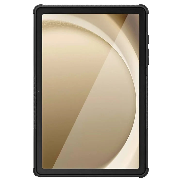 For Samsung Galaxy Tab A9+ Tire Texture Case Shockproof TPU+PC Tablet Cover with Kickstand