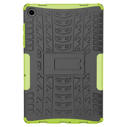 For Samsung Galaxy Tab A9+ Tire Texture Case Shockproof TPU+PC Tablet Cover with Kickstand