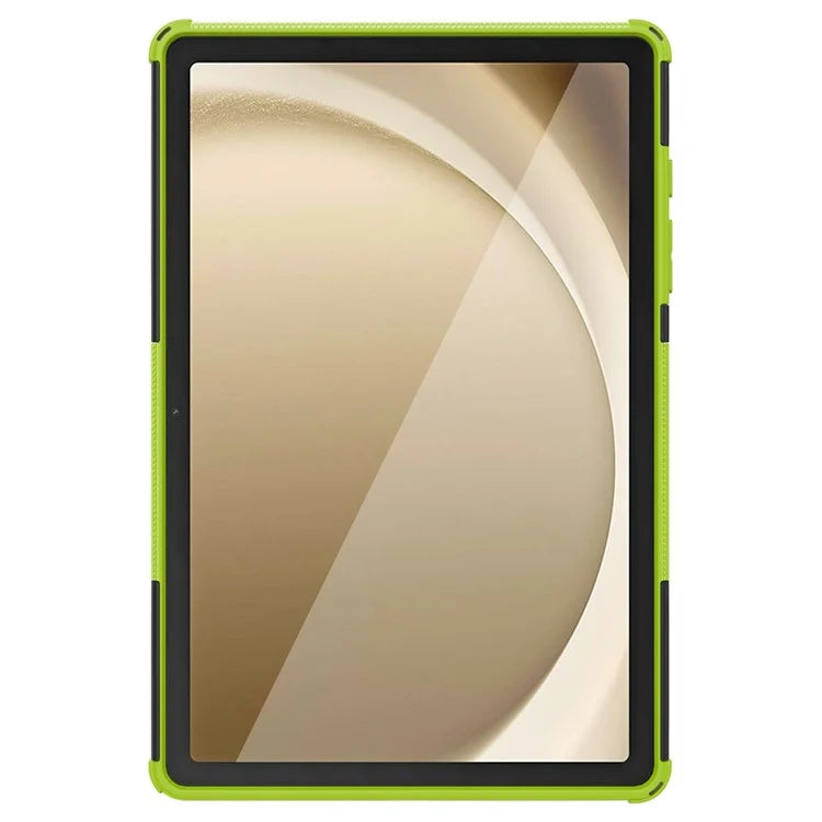 For Samsung Galaxy Tab A9+ Tire Texture Case Shockproof TPU+PC Tablet Cover with Kickstand