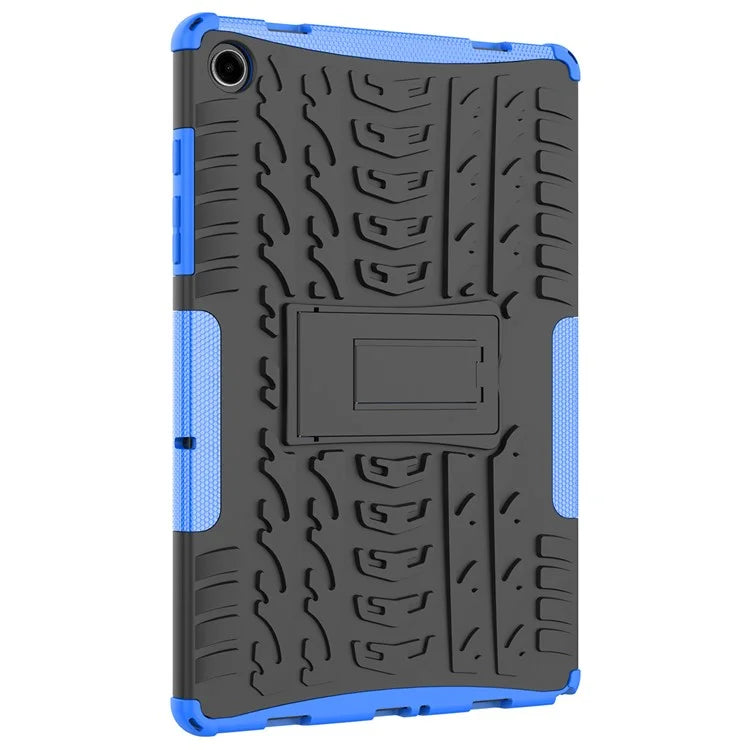 For Samsung Galaxy Tab A9+ Tire Texture Case Shockproof TPU+PC Tablet Cover with Kickstand
