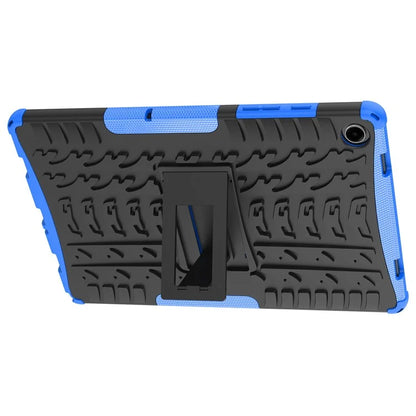 For Samsung Galaxy Tab A9+ Tire Texture Case Shockproof TPU+PC Tablet Cover with Kickstand