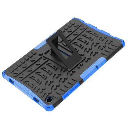 For Samsung Galaxy Tab A9+ Tire Texture Case Shockproof TPU+PC Tablet Cover with Kickstand