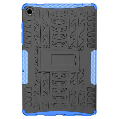 For Samsung Galaxy Tab A9+ Tire Texture Case Shockproof TPU+PC Tablet Cover with Kickstand