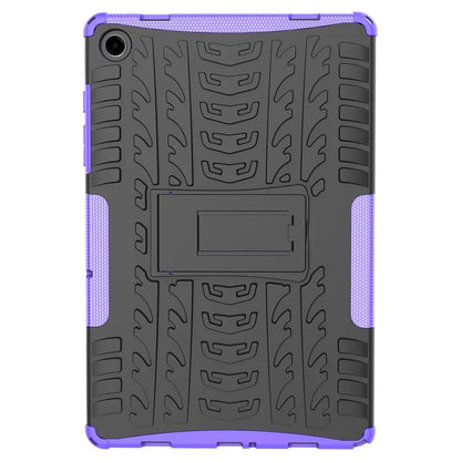 For Samsung Galaxy Tab A9+ Tire Texture Case Shockproof TPU+PC Tablet Cover with Kickstand