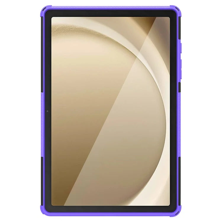 For Samsung Galaxy Tab A9+ Tire Texture Case Shockproof TPU+PC Tablet Cover with Kickstand