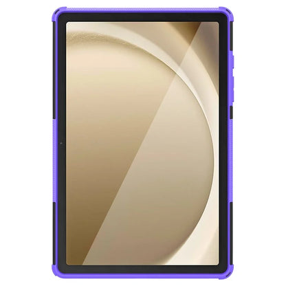 For Samsung Galaxy Tab A9+ Tire Texture Case Shockproof TPU+PC Tablet Cover with Kickstand