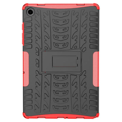 For Samsung Galaxy Tab A9+ Tire Texture Case Shockproof TPU+PC Tablet Cover with Kickstand