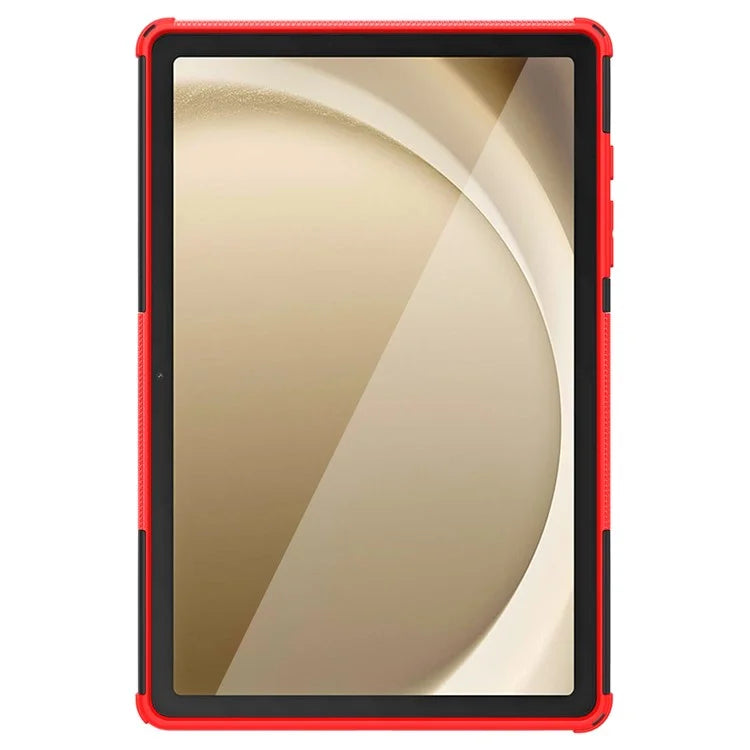 For Samsung Galaxy Tab A9+ Tire Texture Case Shockproof TPU+PC Tablet Cover with Kickstand