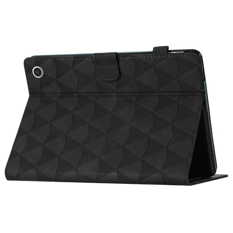 For Amazon Fire HD 10 (2021) Tablet Case Leather Diamond Texture Card Holder Cover