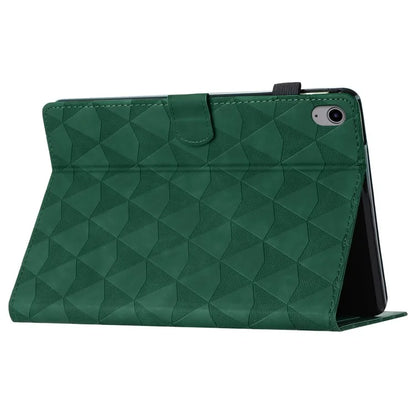 For iPad 10.9 (2022) Case Auto Sleep / Wake Imprint Diamond Texture Tablet Stand Cover
