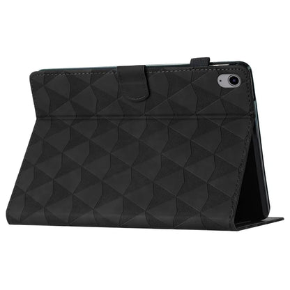 For iPad 10.9 (2022) Case Auto Sleep / Wake Imprint Diamond Texture Tablet Stand Cover