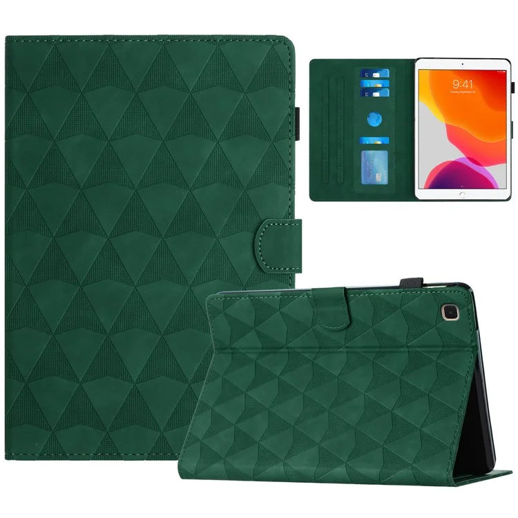 For iPad 10.2 (2020)  /  (2019)  /  Air 10.5 inch (2019) Case Diamond Texture Leather Tablet Cover Stand