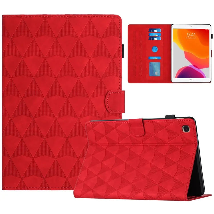 For iPad 10.2 (2020)  /  (2019)  /  Air 10.5 inch (2019) Case Diamond Texture Leather Tablet Cover Stand