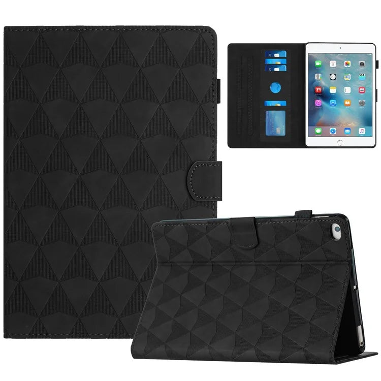 For iPad Mini  /  Mini 2  /  mini 3  /  mini 4  /  mini (2019) 7.9 inch Leather Case Stand Diamond Texture Tablet Cover