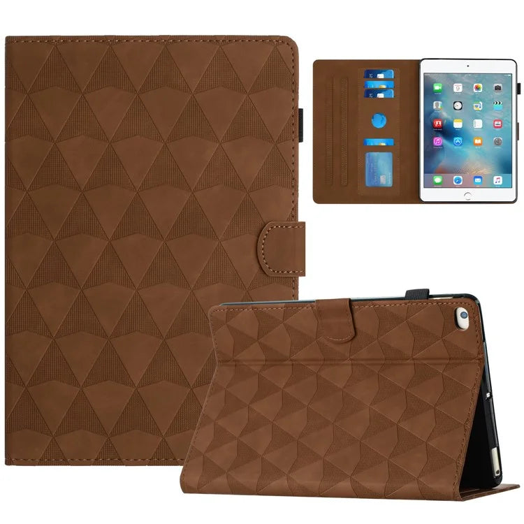For iPad Mini  /  Mini 2  /  mini 3  /  mini 4  /  mini (2019) 7.9 inch Leather Case Stand Diamond Texture Tablet Cover