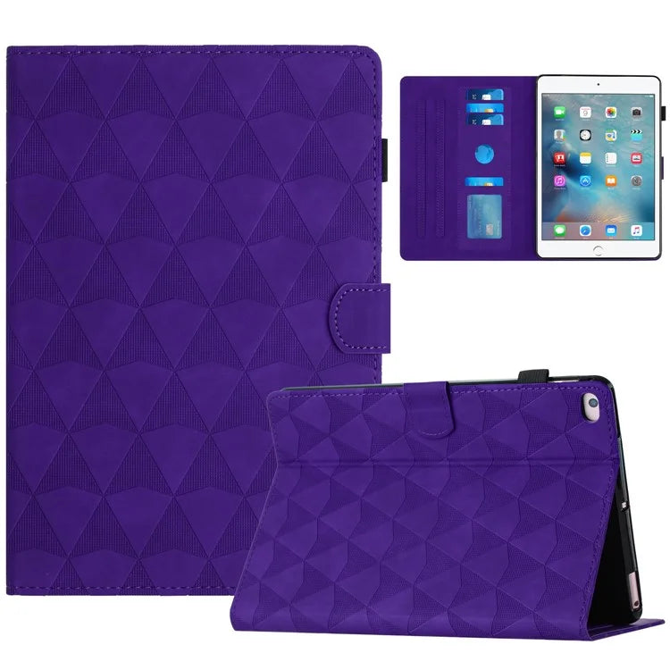 For iPad Mini  /  Mini 2  /  mini 3  /  mini 4  /  mini (2019) 7.9 inch Leather Case Stand Diamond Texture Tablet Cover