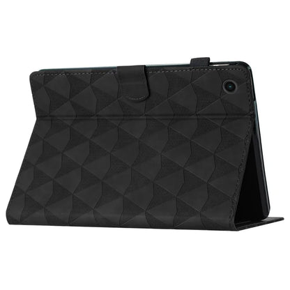 For Lenovo Tab M10 Plus (3rd Gen) Leather Case Diamond Texture Tablet Stand Cover