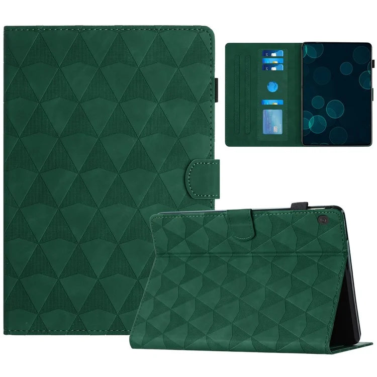 For Lenovo Tab M10 Case Diamond Pattern Leather Tablet Cover with Stand