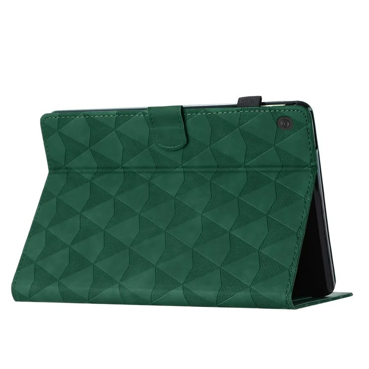 For Lenovo Tab M10 Case Diamond Pattern Leather Tablet Cover with Stand