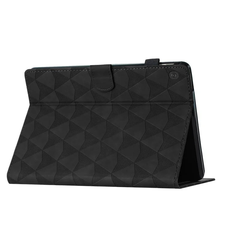 For Lenovo Tab M10 Case Diamond Pattern Leather Tablet Cover with Stand