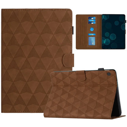 For Lenovo Tab M10 Case Diamond Pattern Leather Tablet Cover with Stand