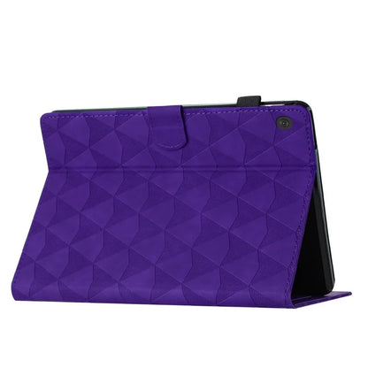 For Lenovo Tab M10 Case Diamond Pattern Leather Tablet Cover with Stand
