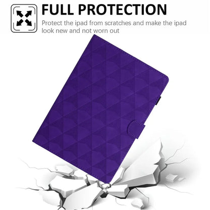 For Samsung Galaxy Tab A9 Tablet Case Diamond Pattern Leather Cover Card Holder Stand