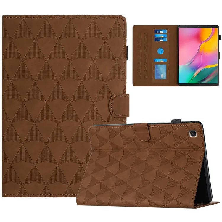 For Samsung Galaxy Tab A 10.1 (2019) Case Auto Wake Sleep Diamond Pattern Leather Cover