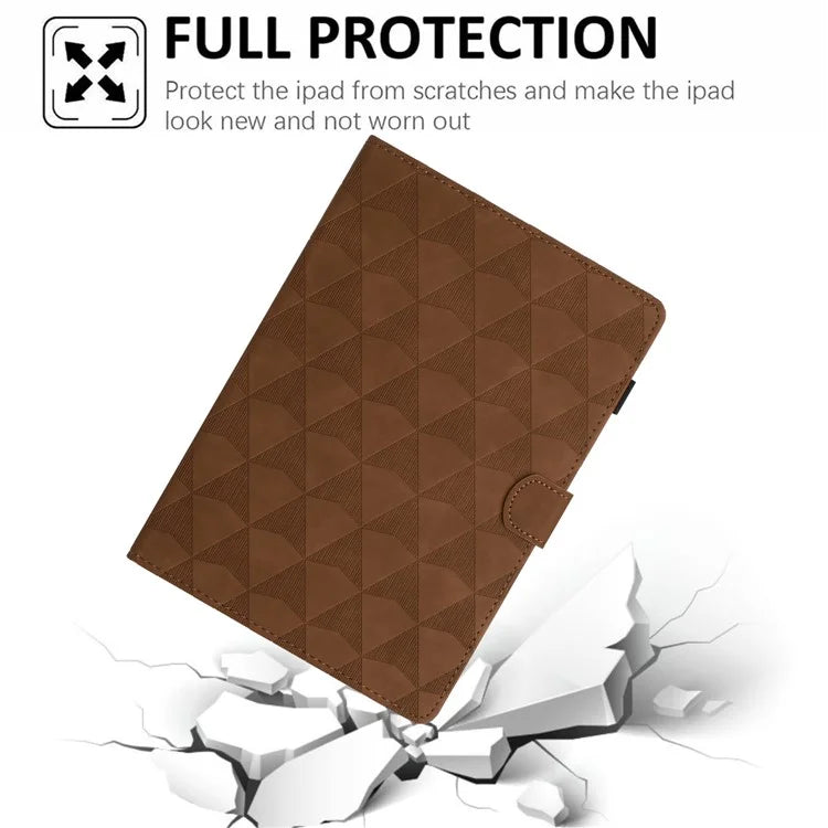 For Samsung Galaxy Tab A 10.1 (2019) Case Auto Wake Sleep Diamond Pattern Leather Cover