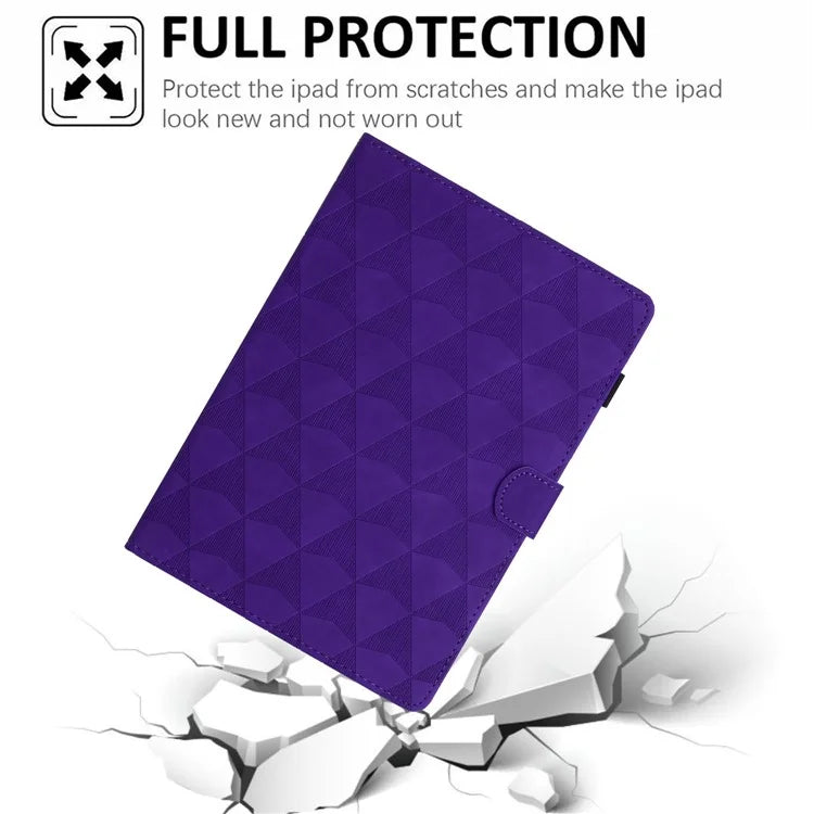 For Samsung Galaxy Tab A 10.1 (2019) Case Auto Wake Sleep Diamond Pattern Leather Cover