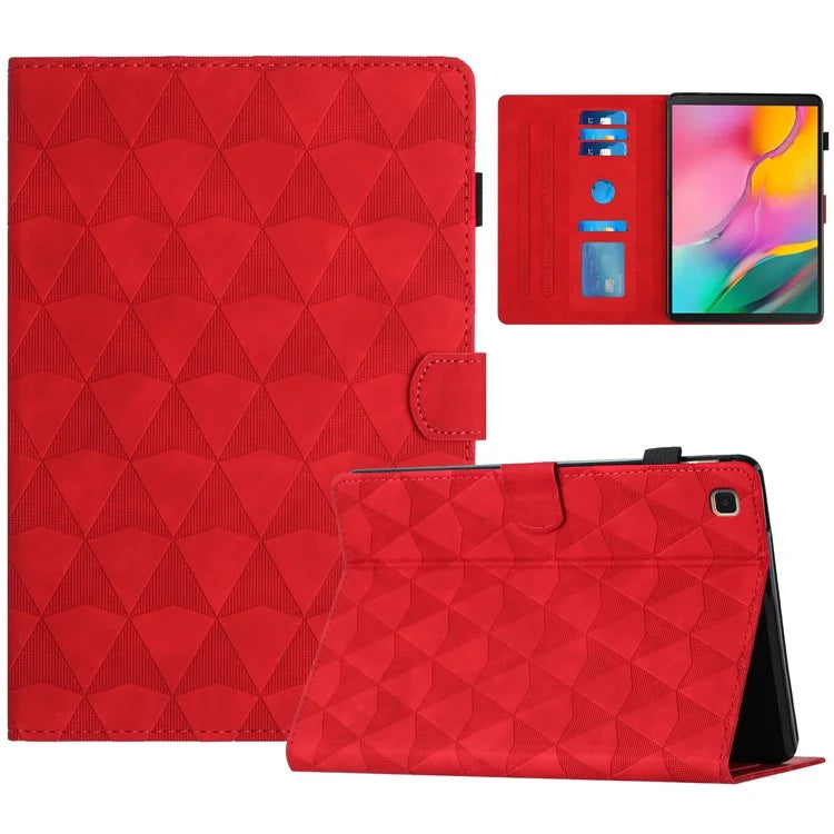 For Samsung Galaxy Tab A 10.1 (2019) Case Auto Wake Sleep Diamond Pattern Leather Cover