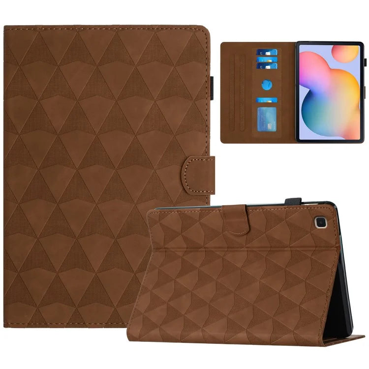 For Samsung Galaxy Tab S6 Lite (2024) / S6 Lite (2022) / S6 Lite (2020) SM-P610 P615 Leather Case Diamond Pattern Tablet Cover