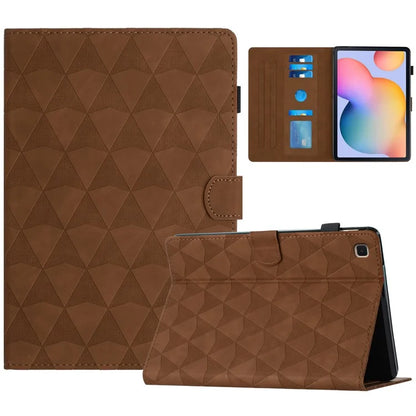 For Samsung Galaxy Tab S6 Lite (2024) / S6 Lite (2022) / S6 Lite (2020) SM-P610 P615 Leather Case Diamond Pattern Tablet Cover
