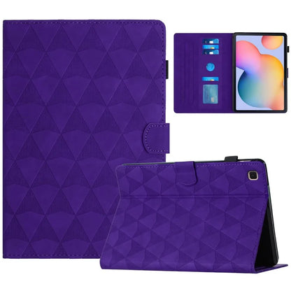 For Samsung Galaxy Tab S6 Lite (2024) / S6 Lite (2022) / S6 Lite (2020) SM-P610 P615 Leather Case Diamond Pattern Tablet Cover