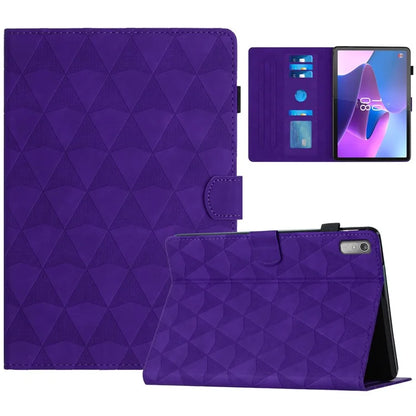 For Lenovo Tab P11 Gen 2 Leather Case Stand Diamond Pattern Tablet Cover with Card Holder