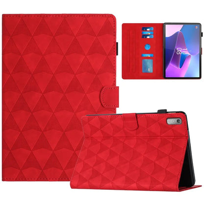 For Lenovo Tab P11 Gen 2 Leather Case Stand Diamond Pattern Tablet Cover with Card Holder