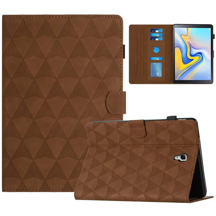 For Samsung Galaxy Tab A 10.5 (2018) T590 Case Stand Diamond Pattern Tablet Leather Cover